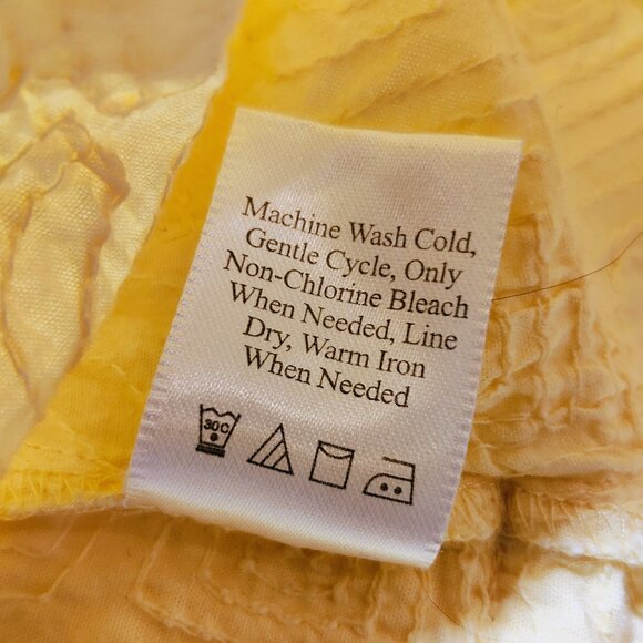 Coldwater Creek Women's Medium Yellow Embroidered Button-down Blouse - Picture 11 of 12